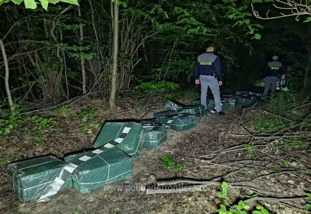Peste 16.400 de pachete de țigări de contrabandă, confiscate de polițiștii de frontieră maramureșeni, la granița cu Ucraina