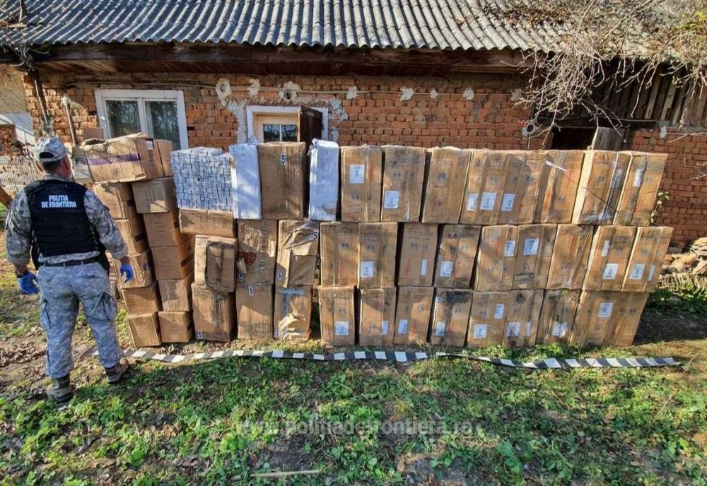 Peste 33.000 pachete cu ţigări confiscate în urma a unsprezece percheziţii în Maramureş (FOTO)