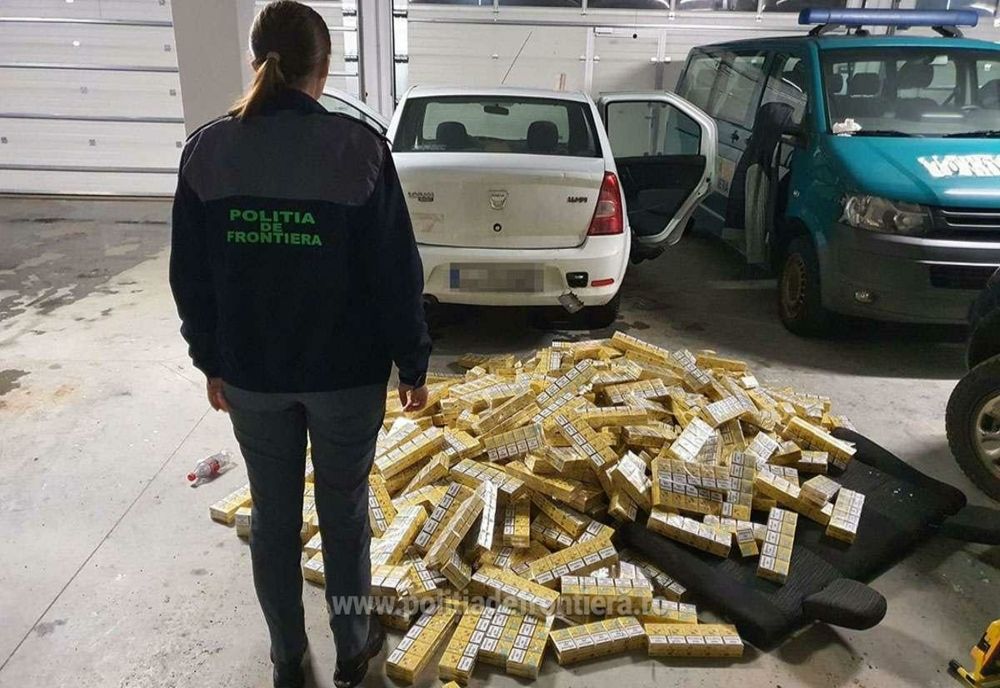 Țigări de contrabandă în valoare de peste 100.000 lei, confiscate la granița de nord