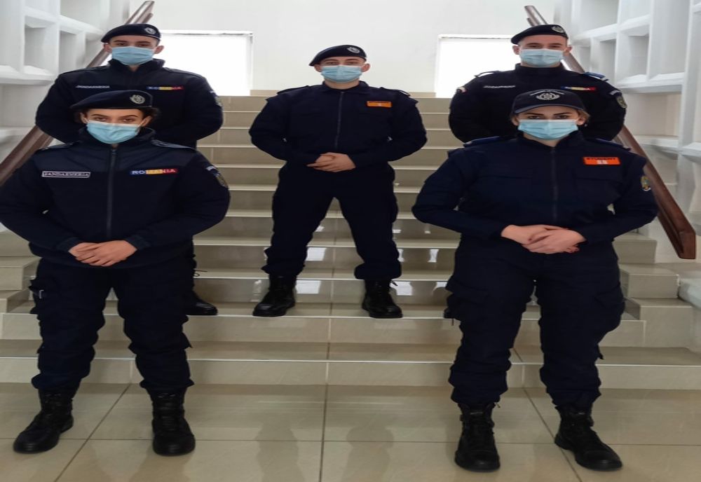 Studenți în practică la Jandarmeria Maramureș