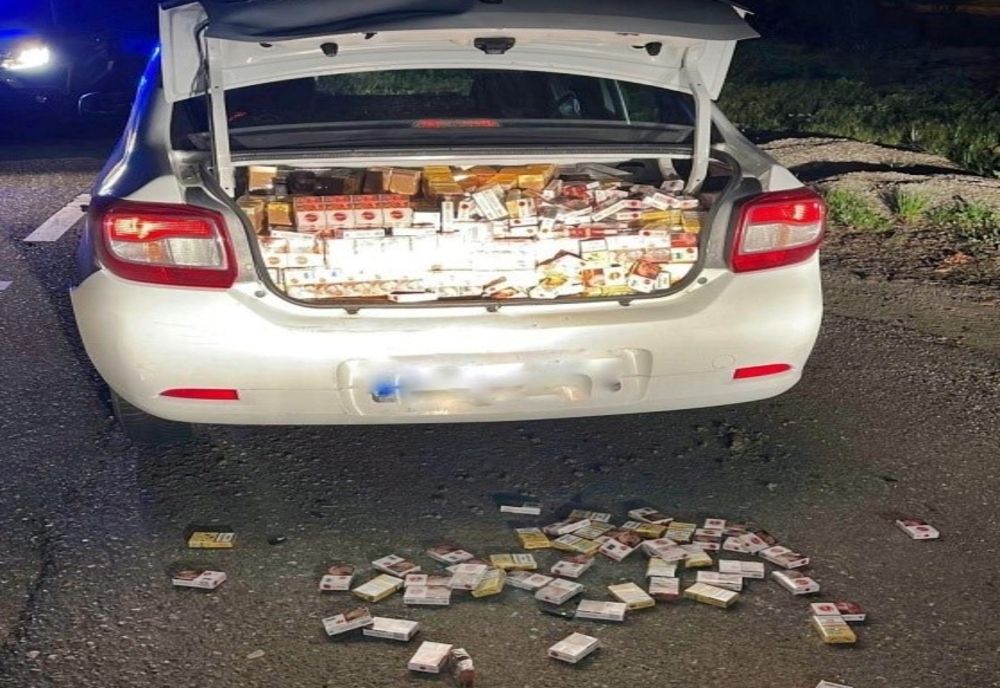 Aproximativ 5.000 de pachete cu țigări, confiscate de polițiștii din Baia Sprie! Contrabandiștii au fugit