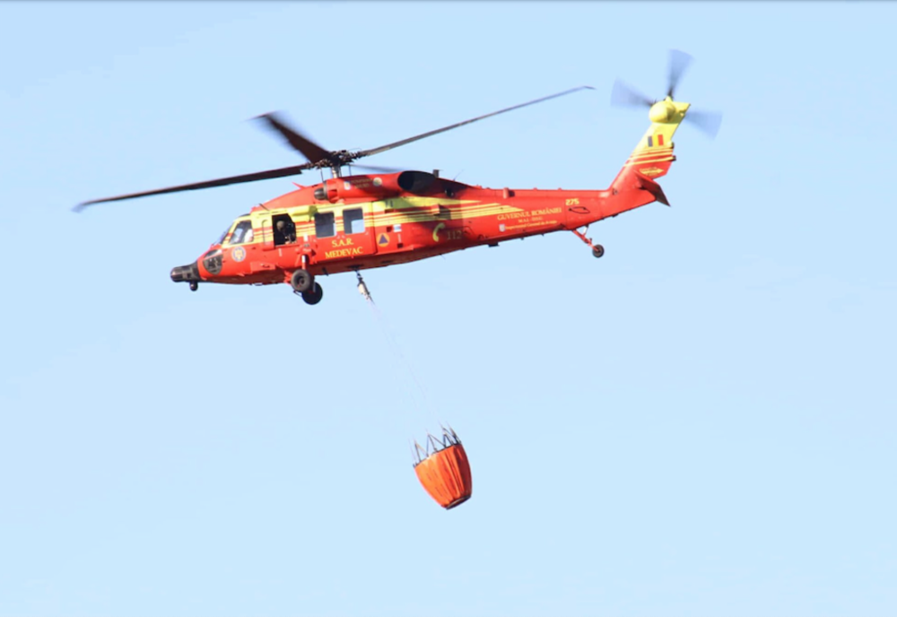 MISIUNE DE STINGERE A INCENDIULUI IZBUCNIT ÎN MUNȚII ȚIBLEȘ