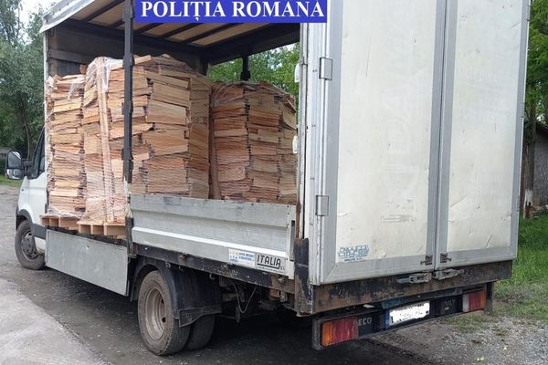 Şoferi din Cluj şi Maramureş, care transportau ilegal lemne, prinşi de poliţiştii sălăjeni