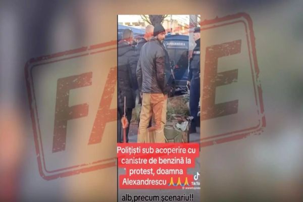 OPERAȚIUNEA MÂRȘAVĂ DE LA PROTEST. CINE SUNT, DE FAPT, ”POLIȚIȘTII SUB ACOPERIRE CU CANISTRE DE BENZINĂ” - DOVADA ”MANIPULĂRII ORDINARE” A SISTEMULUI - VIDEO