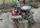 Trei bărbaţi răniţi după ce s-au răsturnat cu tractorul într-un pârâu